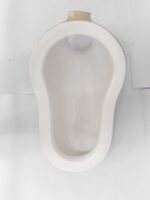 Standard Asian Step Ceramic Toilet, White Vitreous China, Floor-Mount