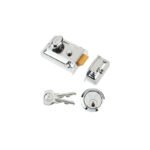 Yale P-77 Traditional Night Latch, 60mm Backset, Satin Chrome