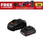 Bosch 18V Starter Kit 4.0Ah Professional, Li-ion Battery and Fast Charger