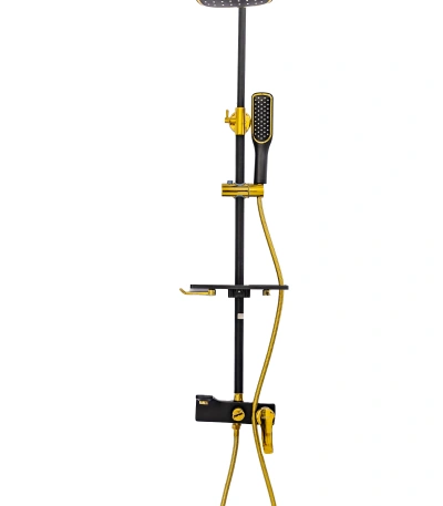 Brimix Gold Black Shower Mixer