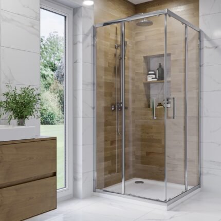 Trade Grade 900 x 900mm Square Shower Enclosure, 6mm Tempered Glass
