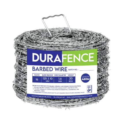 Hammer 12.5 Gauge Barbed Wire, 220m Roll, Galvanized 4-Point