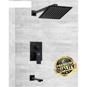 Black 4 Way Concealed Shower Mixer