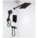 Black 4 Way Concealed Shower Mixer