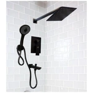 Black 4 Way Concealed Shower Mixer