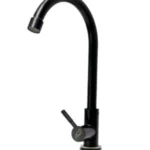 Black Kitchen Pillar Tap (KS9043)