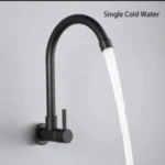 Black Wall Kitchen Tap