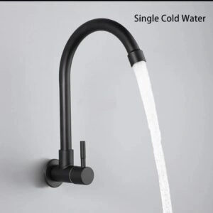 Black Wall Kitchen Tap