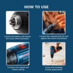 Bosch GSR 120-LI 12V Cordless Drill Driver, 30Nm, 10mm Chuck