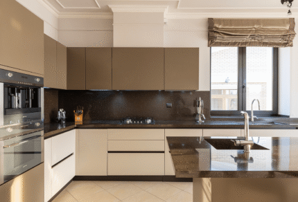 Pure Brown Polished Quartz Worktop 280 x 63 x 1.8cm