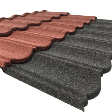 Tactile Classic Profile Stone Coated Steel Roofing Tile, 0.4mm, Rosso Shade