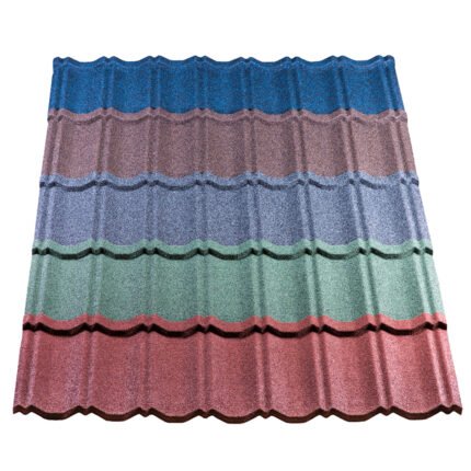 Tactile Classic Stone Coated Steel Roofing Tile, Azure Shade, 0.4mm Gauge