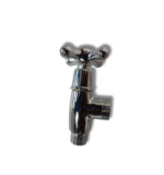 Lirlee 1/2 Inch Angle Valve, Chrome Plated Brass, Quarter Turn