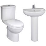 Standard Professional Colored Close Couple Toilet Set, Dual Flush, Ceramic