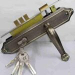 ACC 270 Cylinder Door Lock, Antique Green Finish, Mortise Set