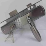 51 NBGP Cylinder Door Lock, Dual Tone Silver & Gold, Mortice Set