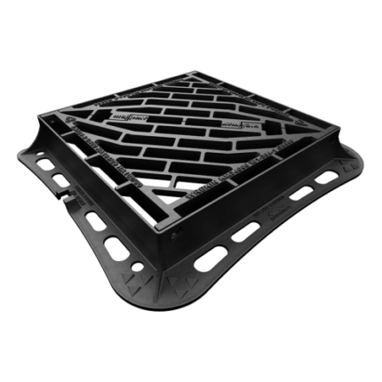 Composite 40-Ton Gully Grating, 260 x 260 mm, D400 Square Drain Cover