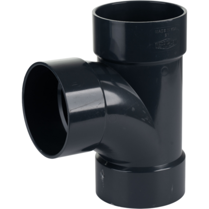 Standard 2-Inch PVC Waste Tee, 90-Degree uPVC Solvent Weld