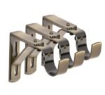 Antique WC-37100 Curtain Rod Bracket, 28mm Zinc Alloy, Bronze Finish - Image 5