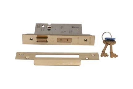 Union 3 Lever Martin Handle Lock, Chrome, Mortice Door Set