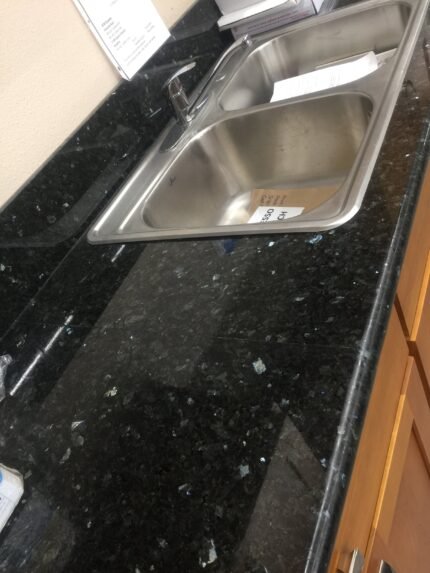 Emerald Pearl Granite Worktop, 240 x 63 x 2 cm, Polished Finish