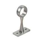 Standard Chrome Pipe Brackets, 25mm Wardrobe Rail Support