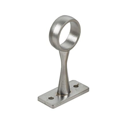 Standard Chrome Pipe Brackets, 25mm Wardrobe Rail Support