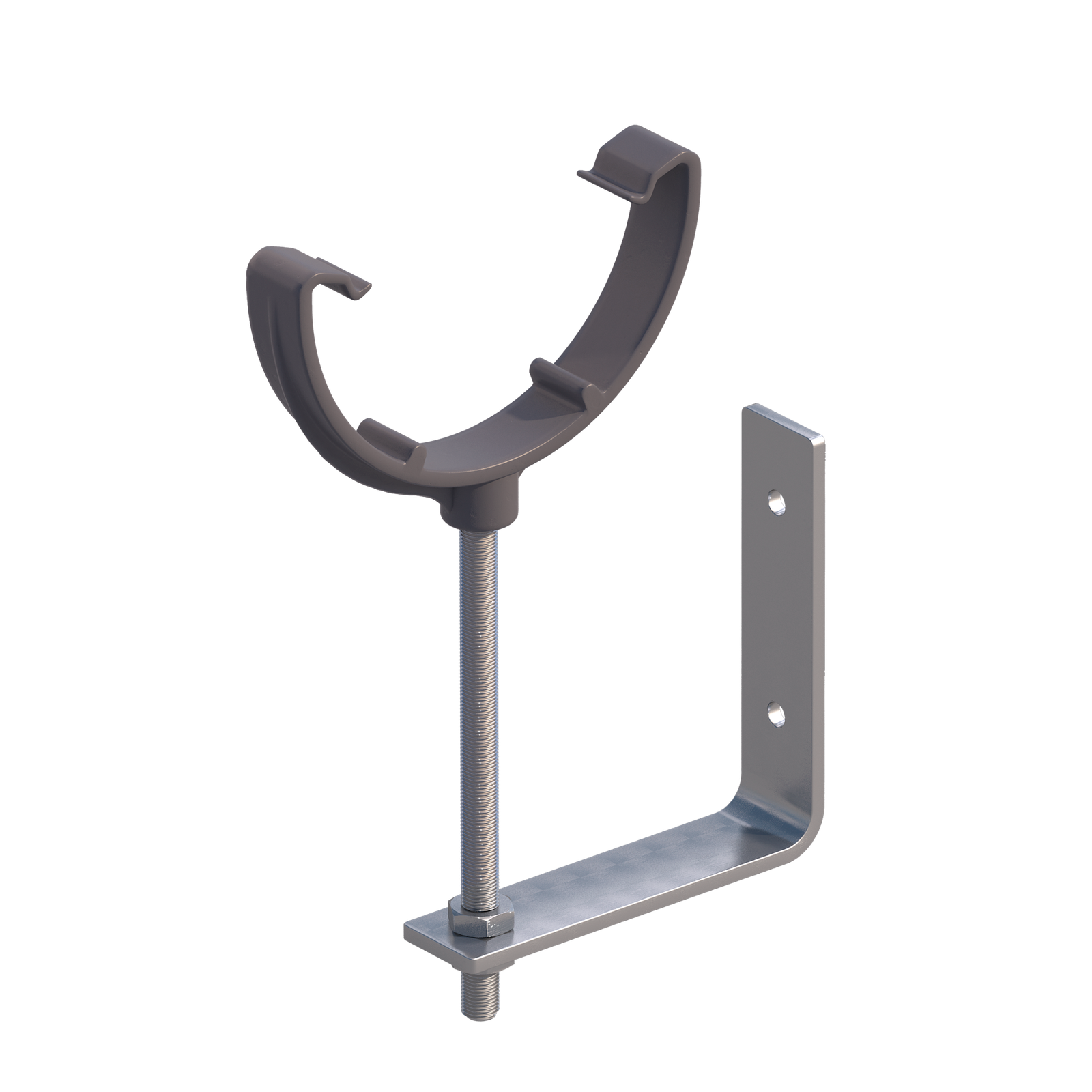 Yasian PVC Gutter Support Bracket, UV-Stabilized Fascia Mount Yasian PVC Gutter Support Bracket, UV-Stabilized Fascia Mount