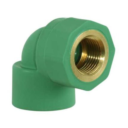 PPR 20mm Female Elbow, PN25 Brass-Threaded Plumbing Fitting