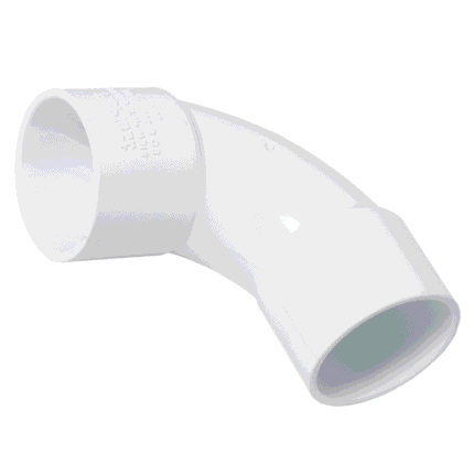 Standard 1¼ Inch PVC Waste Bend, 32mm Solvent Weld, 92.5 Degree