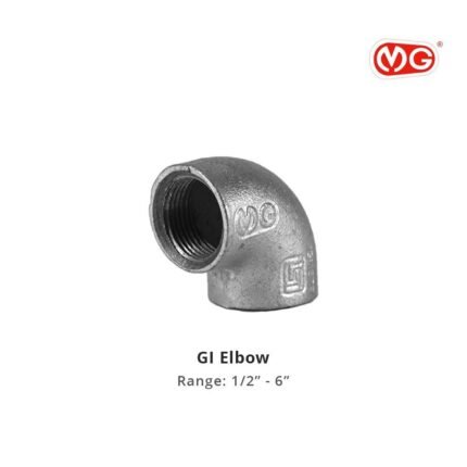 Standard 1/2 Inch GI Elbow 90-Degree Threaded Fitting