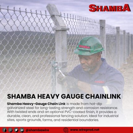 Shamba 10G Heavy Gauge Chain Link, 7ft x 18m, 3.2mm Wire, 50x50mm Mesh