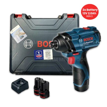 Bosch GDR 120-LI 12V Cordless Impact Driver, 100Nm, 2x 2.0Ah Kit