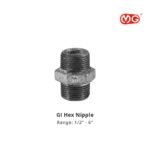 GI 1 Inch Hex Nipple, Galvanized Iron Threaded Fitting
