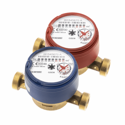 B METER GSD8 1/2 Inch Single Jet Water Meter, Dry Dial, PN16