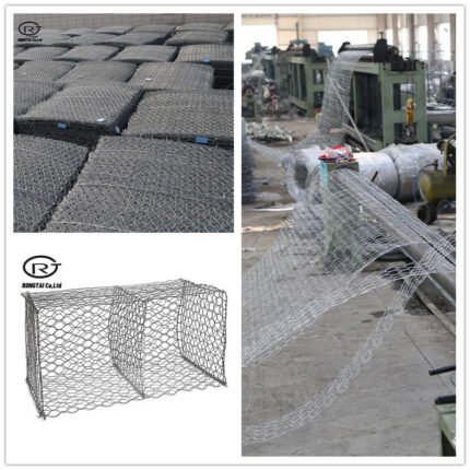 Trade Grade PVC Coated Gabion Box 11 Gauge Steel Mesh