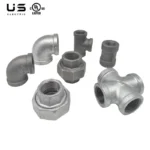 Standard 3/4 Inch GI Tee, Female Threaded, Galvanized Iron Pipe Fitting