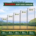 Shamba 4ft Chain Link Fence 10G 3.2mm 50x50mm Mesh