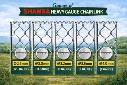 Shamba 10G Heavy Gauge Chain Link, 6ft x 3.2mm, 50x50 Mesh