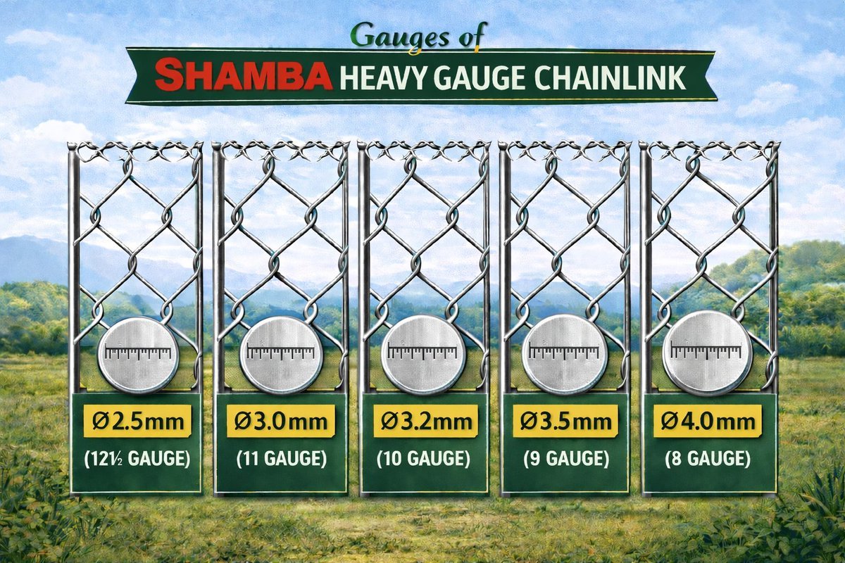 Shamba 10G Chain Link Fence 6ft 3.2mm (65x65) Shamba 10G Chain Link Fence 6ft 3.2mm (65x65)
