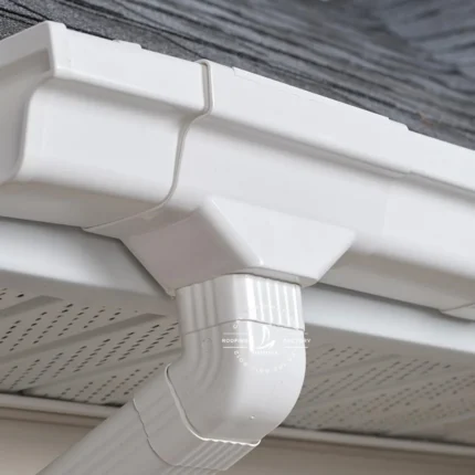 Yasian PVC Gutter Stop End, Pair, UV-Resistant Rainwater Fitting
