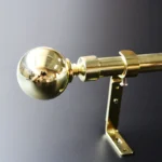 World Choice 25mm Brass Curtain Rod, 2.0m Length, Polished Finish - Image 3