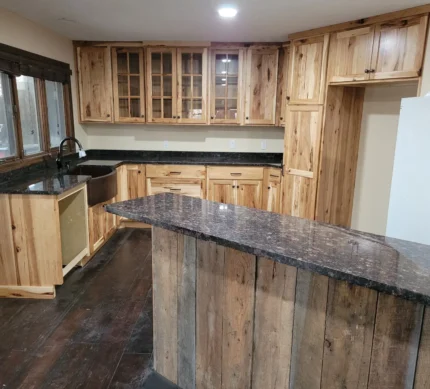 Natural Stone Granite Worktop, Dark Brown, 240 x 63 x 2cm