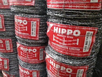 Standard 12.5 Gauge Barbed Wire, 180m Roll, Galvanized Steel