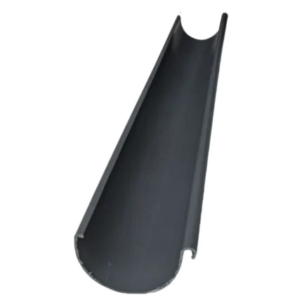 Standard PVC 140mm Gutter Pipe, 5m Length, Grey