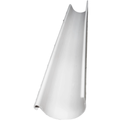Standard PVC 140mm Gutter Pipe, 5m Length, Grey