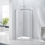 Standard Pentagon Shower Enclosure, 900 x 900 x 2000mm, 6mm Tempered Glass