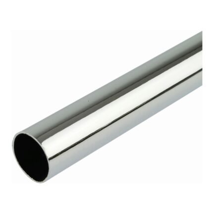 Generic 3/4 Inch Chrome Pipe, 19mm Diameter, Polished Steel Wardrobe Rail