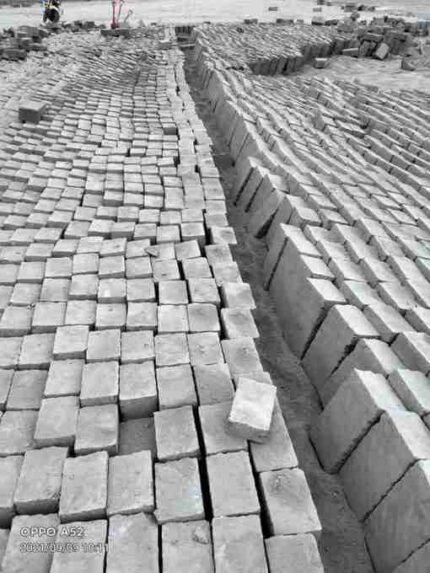 Machine Cut 6 x 6 Inches Building Stones, Natural Tuff Masonry Blocks