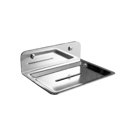 Standard Square Stainless Steel Soap Dish, Wall Mounted, 304 Grade